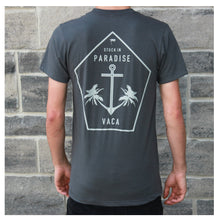 Stuck In Paradise - Charcoal Tee